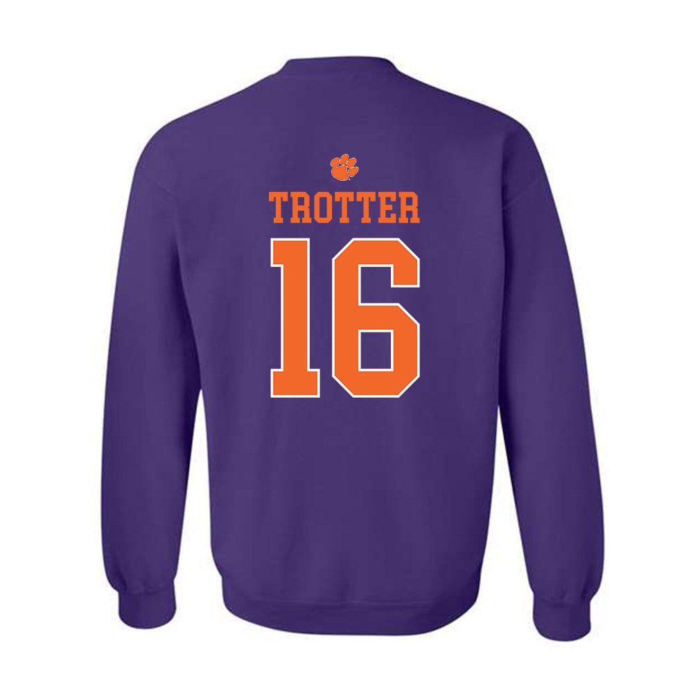 Clemson - NCAA Football : Cade Trotter - Classic Shersey Crewneck Sweatshirt-1