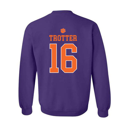 Clemson - NCAA Football : Cade Trotter - Classic Shersey Crewneck Sweatshirt-1