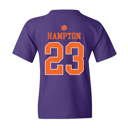 Clemson - NCAA Football : Ashton Hampton - Classic Shersey Youth T-Shirt-1