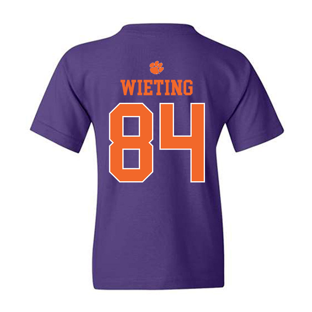 Clemson - NCAA Football : Avery Wieting - Classic Shersey Youth T-Shirt-1