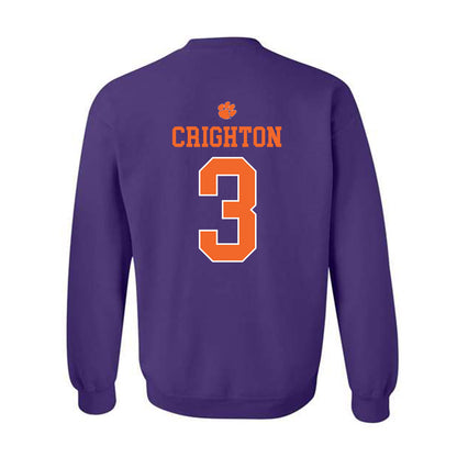 Clemson - NCAA Baseball : Jack Crighton - Classic Shersey Crewneck Sweatshirt