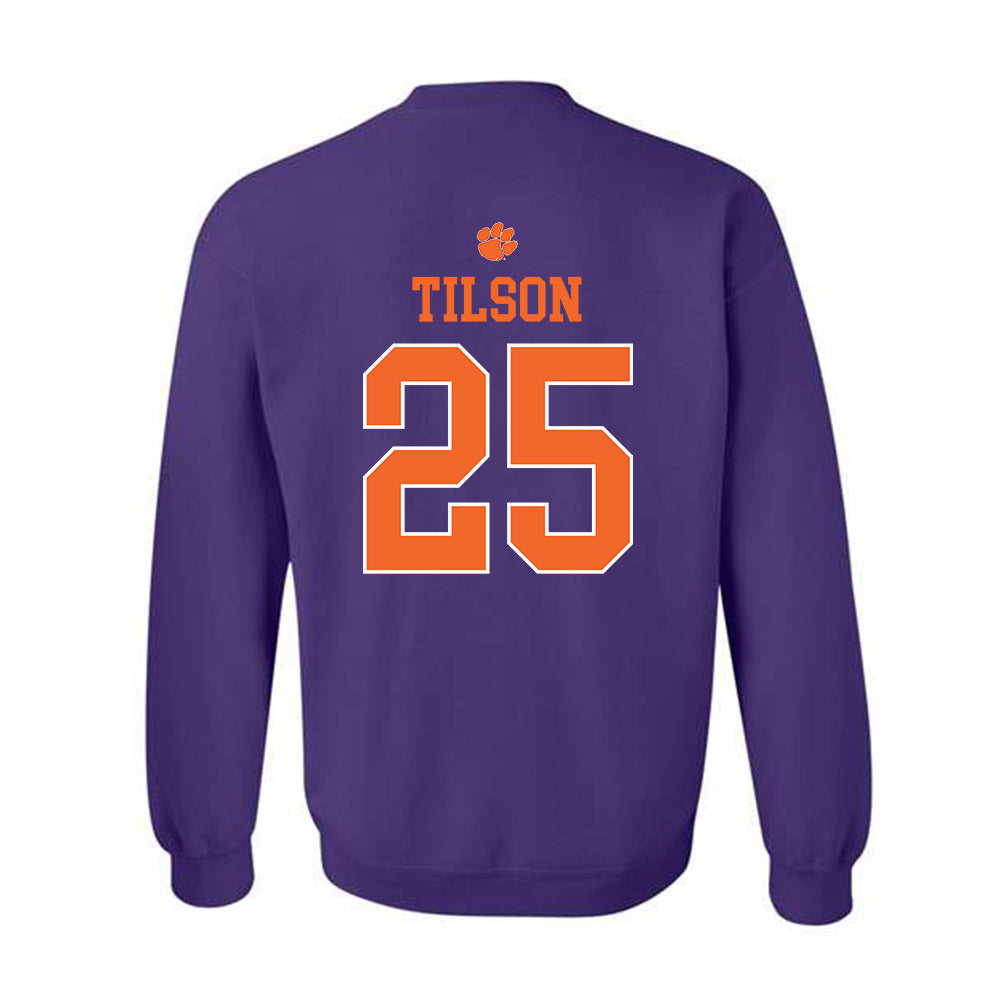 Clemson - NCAA Women's Lacrosse : Emma Tilson - Classic Shersey Crewneck Sweatshirt