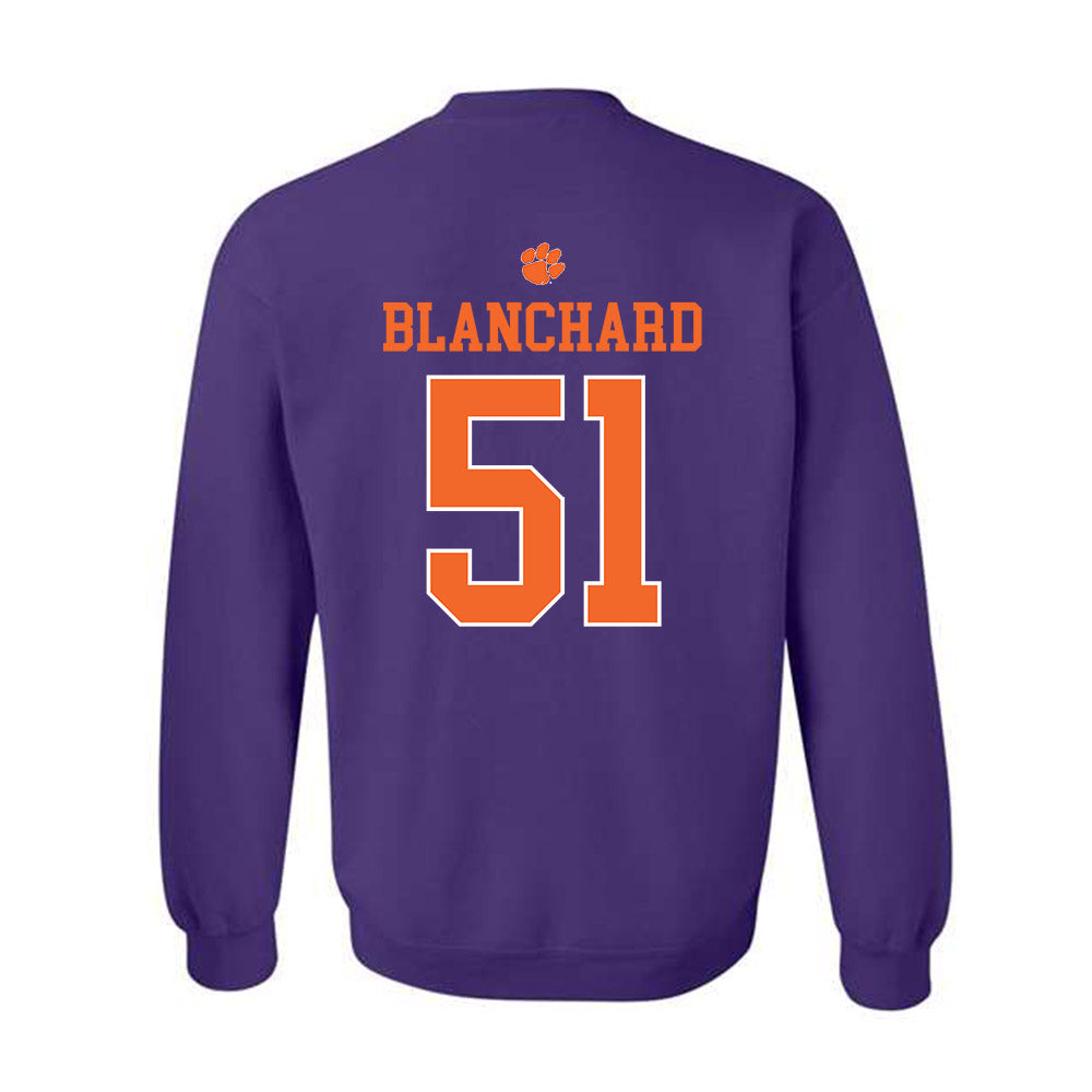 Clemson - NCAA Football : Gavin Blanchard - Classic Shersey Crewneck Sweatshirt-1