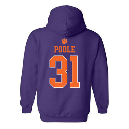 Clemson - NCAA Women's Basketball : Anya Poole - Classic Shersey Hooded Sweatshirt-1