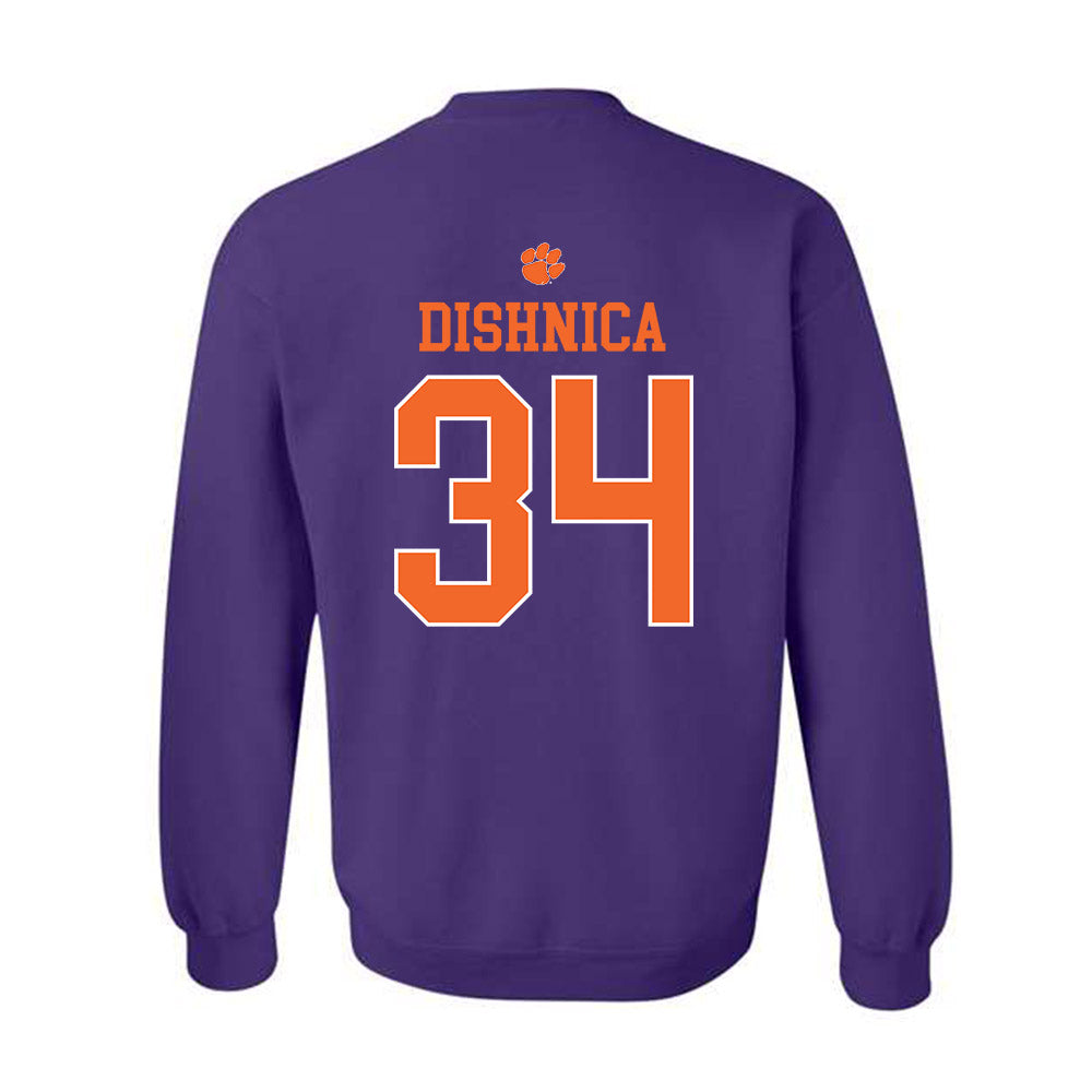 Clemson - NCAA Men's Soccer : Samir Dishnica - Classic Shersey Crewneck Sweatshirt