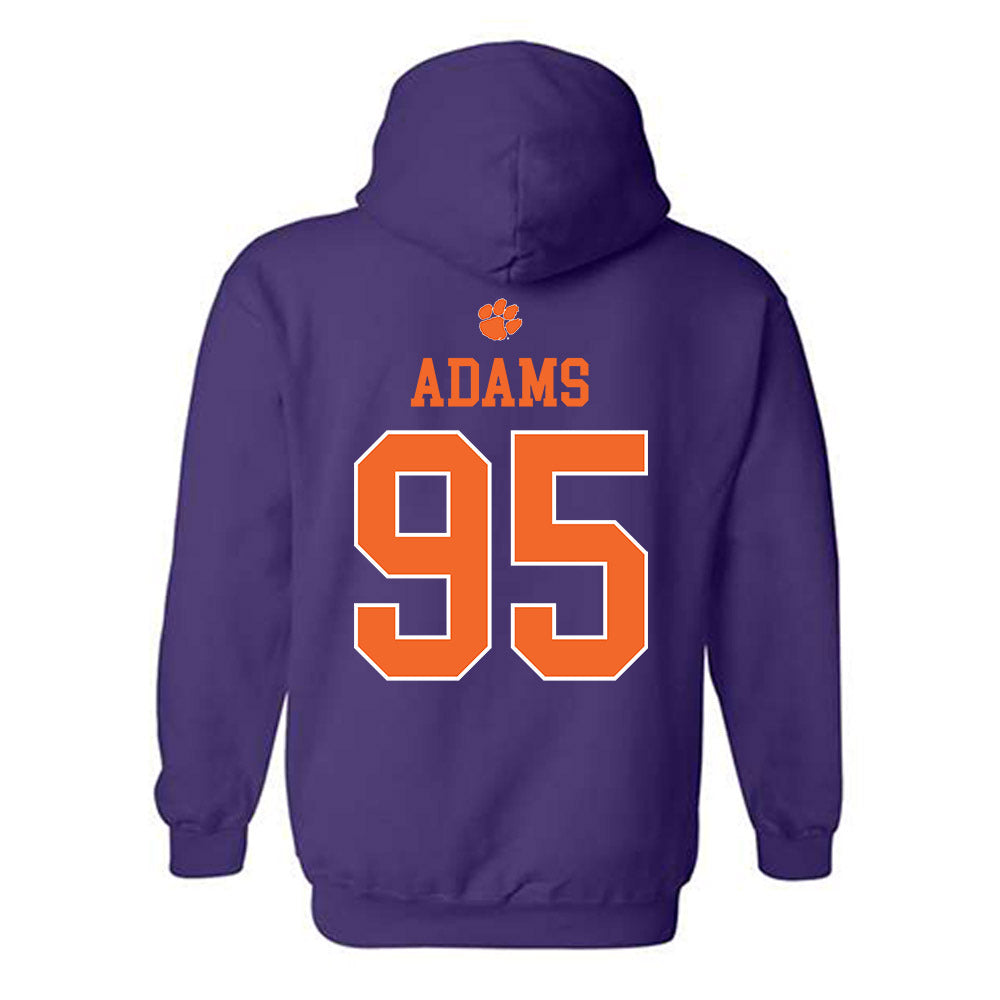Clemson - NCAA Football : Amare Adams - Classic Shersey Hooded Sweatshirt-1