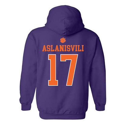 Clemson - NCAA Women's Tennis : Artemis Aslanisvili - Classic Shersey Hooded Sweatshirt-1