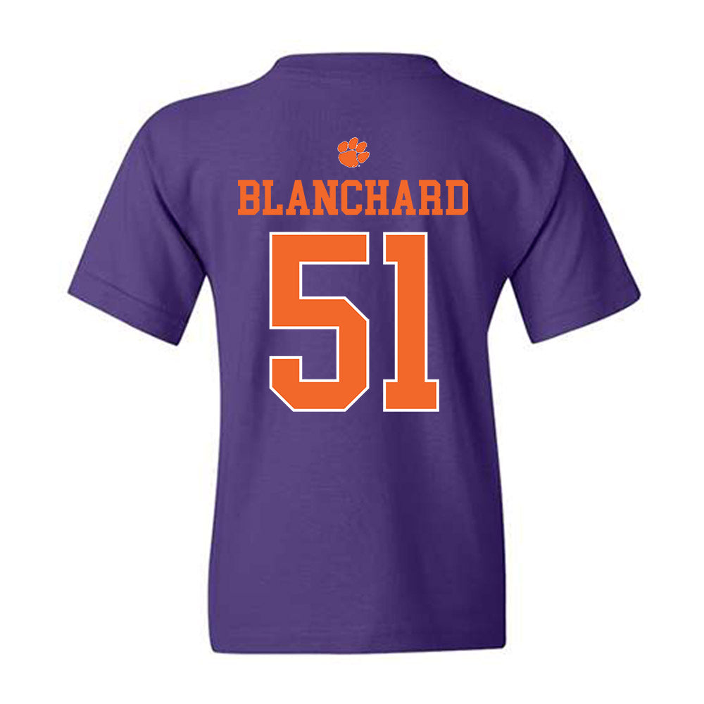 Clemson - NCAA Football : Gavin Blanchard - Classic Shersey Youth T-Shirt-1
