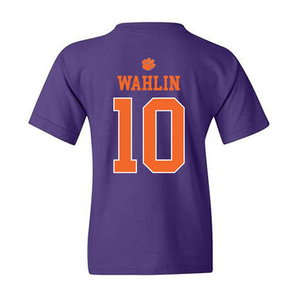 Clemson - NCAA Men's Basketball : Jake Wahlin - Classic Shersey Youth T-Shirt-1