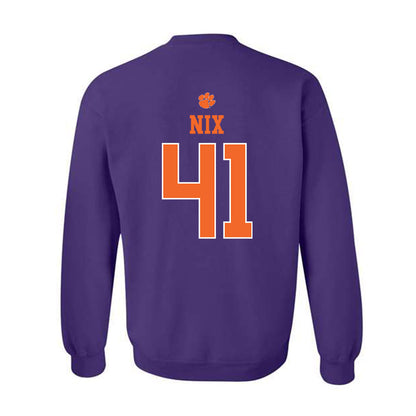 Clemson - NCAA Football : Caleb Nix - Classic Shersey Crewneck Sweatshirt