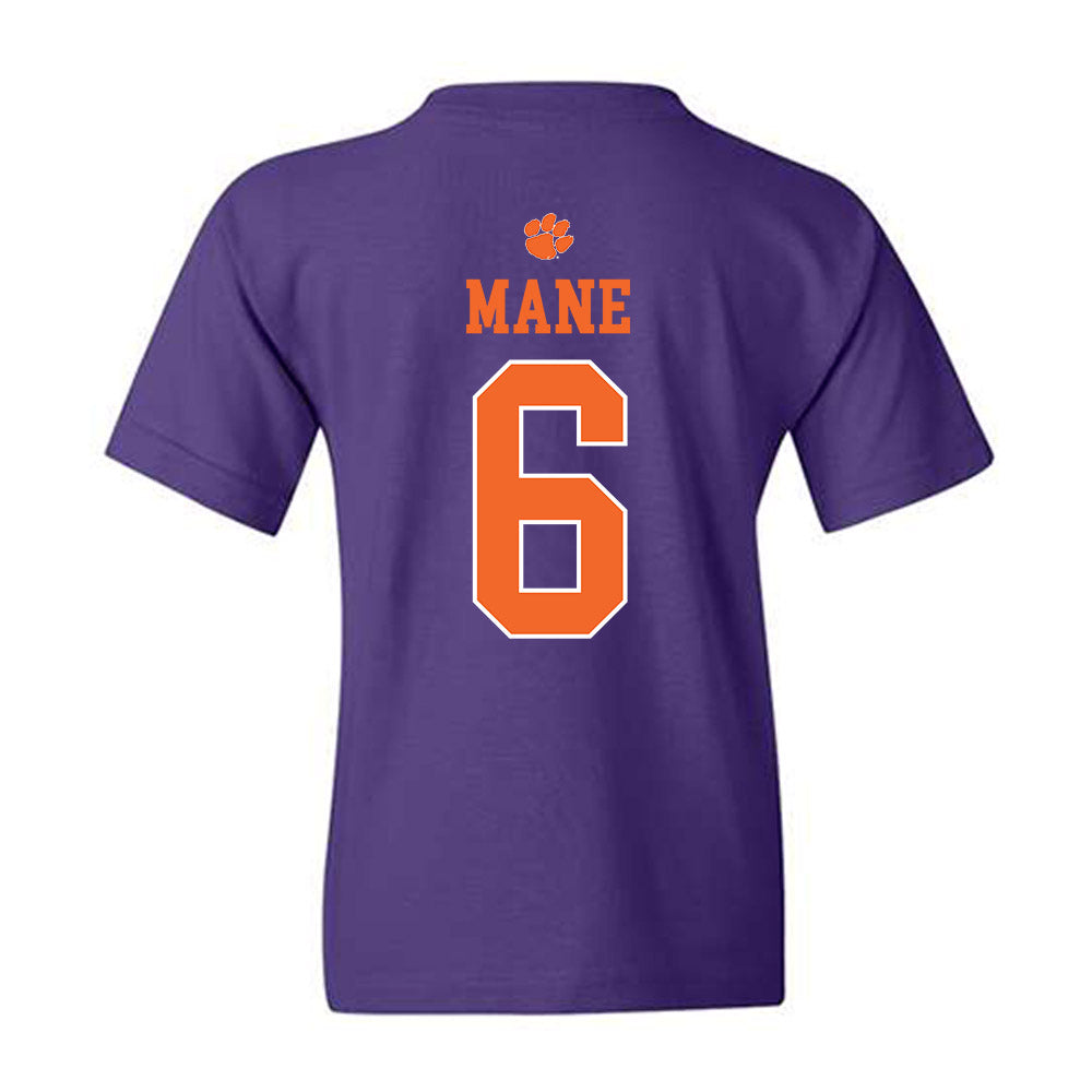 Clemson - NCAA Men's Soccer : Abdou Mane - Classic Shersey Youth T-Shirt-1