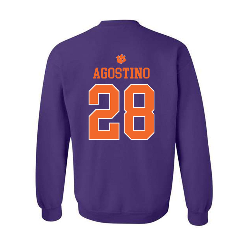 Clemson - NCAA Women's Lacrosse : Summer Agostino - Classic Shersey Crewneck Sweatshirt-1