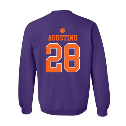 Clemson - NCAA Women's Lacrosse : Summer Agostino - Classic Shersey Crewneck Sweatshirt-1