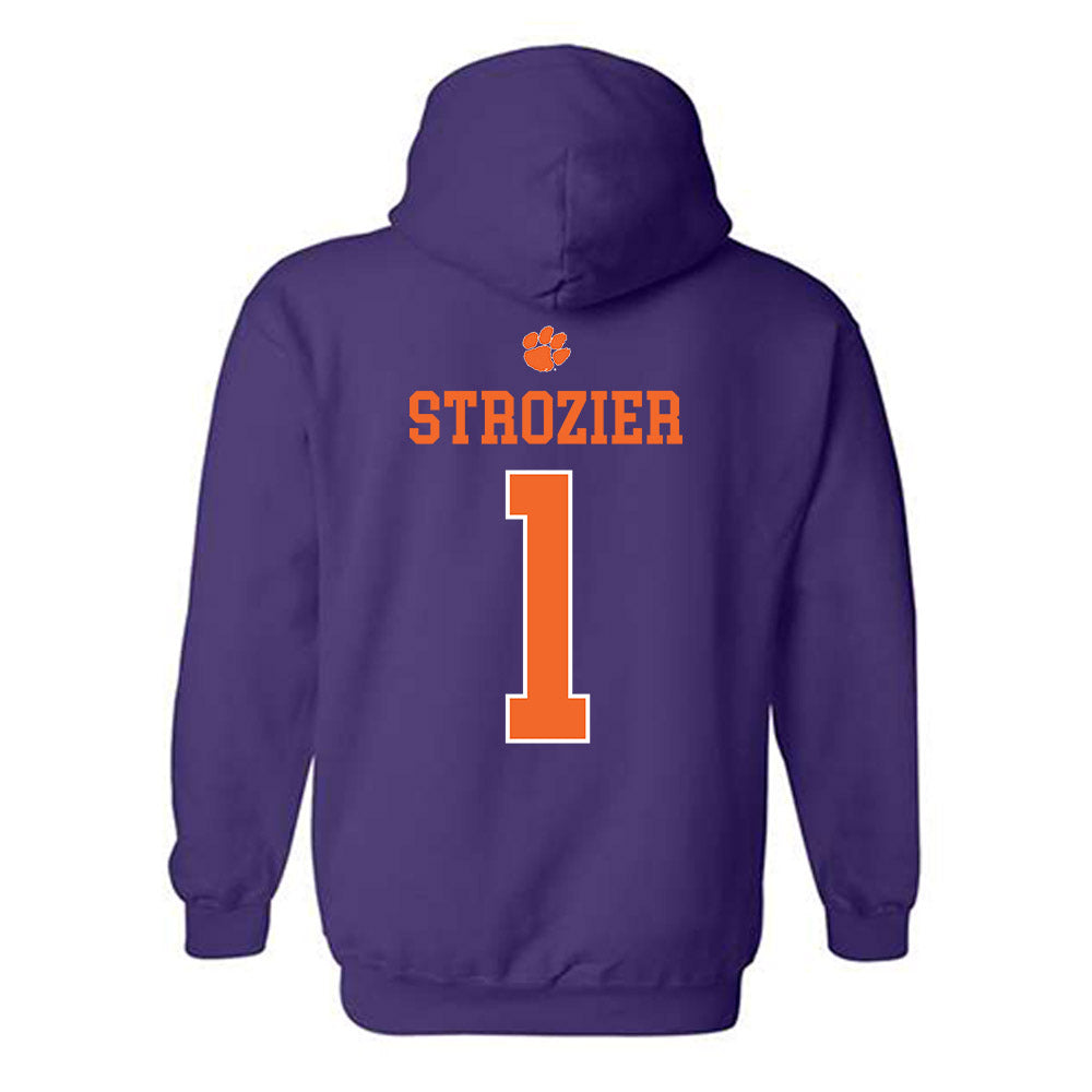 Clemson - NCAA Football : Branden Strozier - Classic Shersey Hooded Sweatshirt-1
