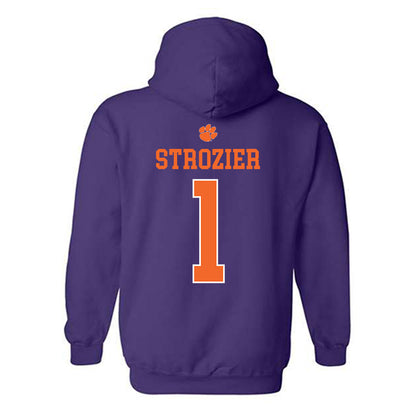 Clemson - NCAA Football : Branden Strozier - Classic Shersey Hooded Sweatshirt-1