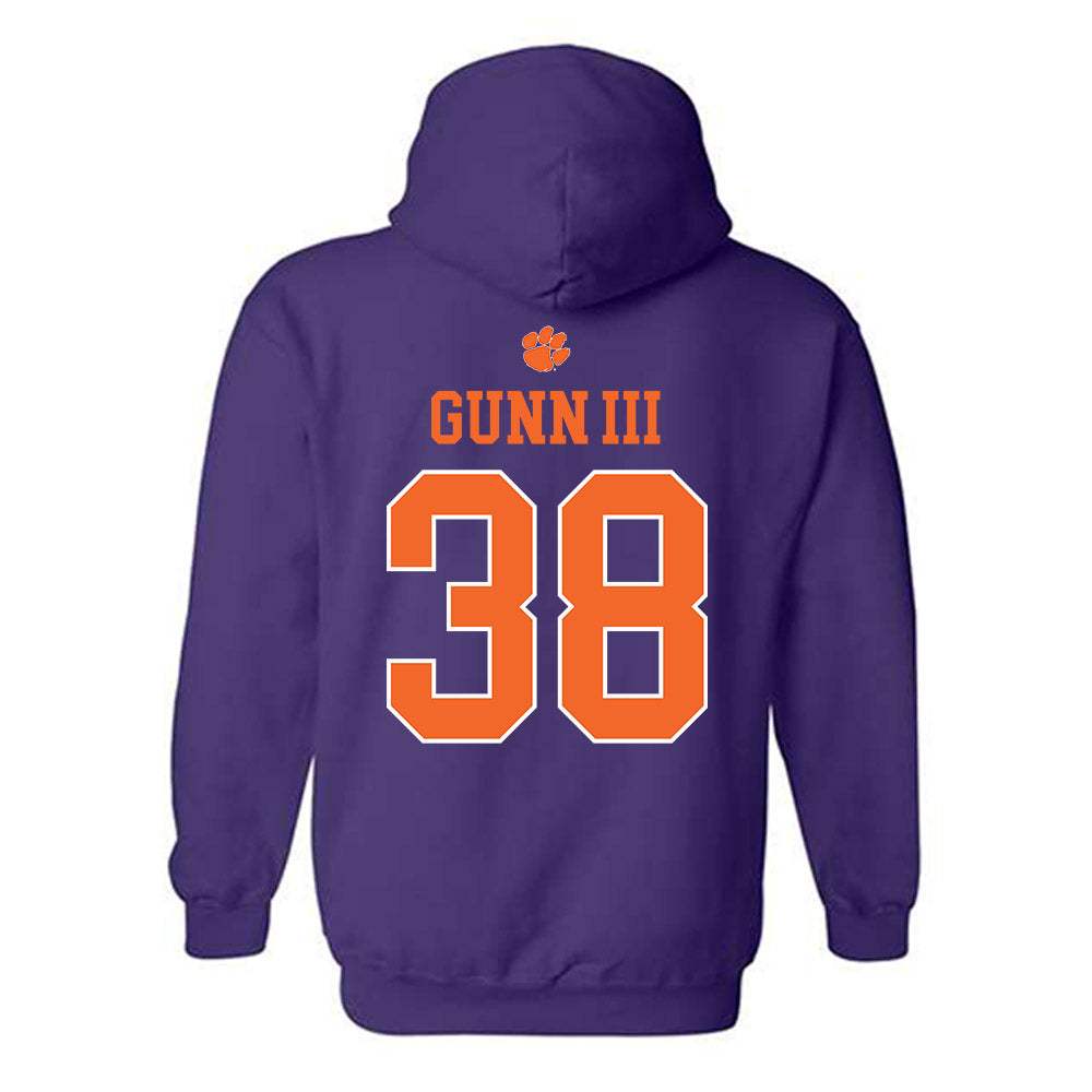 Clemson - NCAA Football : Robert Gunn III - Classic Shersey Hooded Sweatshirt-1