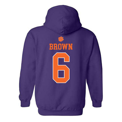 Clemson - NCAA Football : Tyler Brown - Classic Shersey Hooded Sweatshirt-1