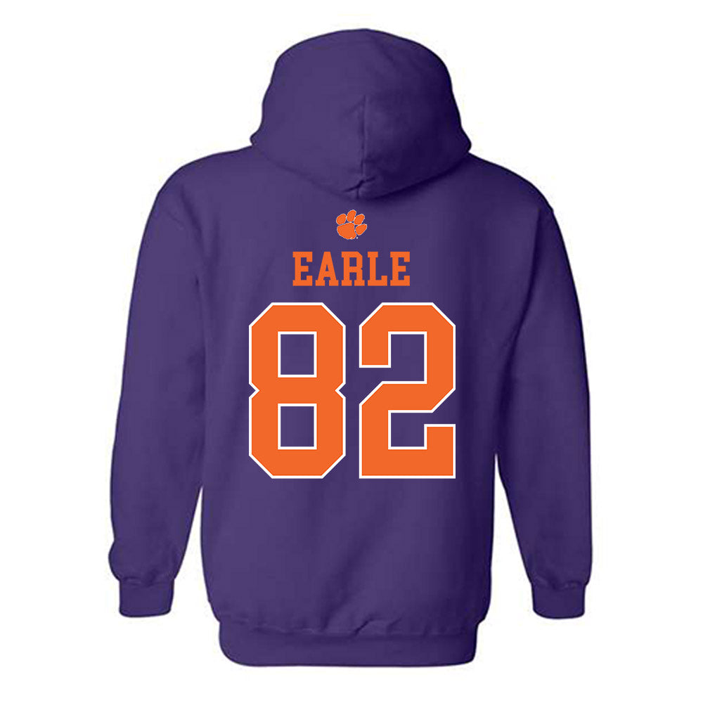 Clemson - NCAA Football : Sam Earle - Classic Shersey Hooded Sweatshirt-1
