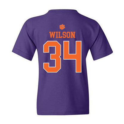 Clemson - NCAA Football : Max Wilson - Classic Shersey Youth T-Shirt-1