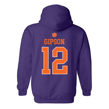 Clemson - NCAA Football : Corian Gipson - Classic Shersey Hooded Sweatshirt-1