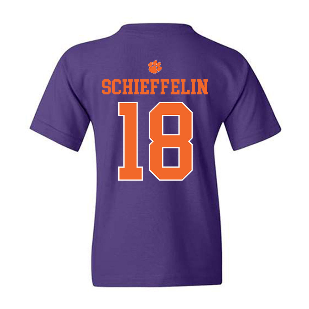 Clemson - NCAA Football : Ian Schieffelin - Classic Shersey Youth T-Shirt-1