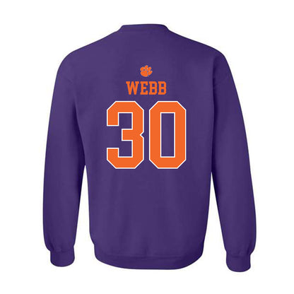 Clemson - NCAA Football : Kylen Webb - Classic Shersey Crewneck Sweatshirt-1