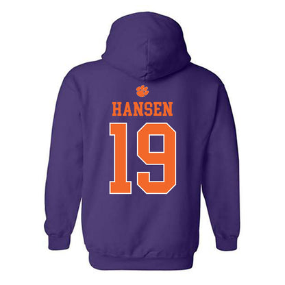 Clemson - NCAA Women's Volleyball : Kate Hansen - Classic Shersey Hooded Sweatshirt-1