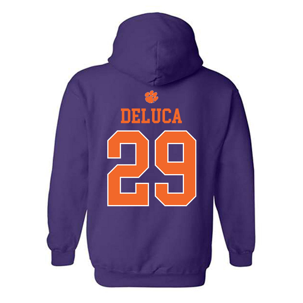 Clemson - NCAA Women's Lacrosse : Tessa DeLuca - Classic Shersey Hooded Sweatshirt-1