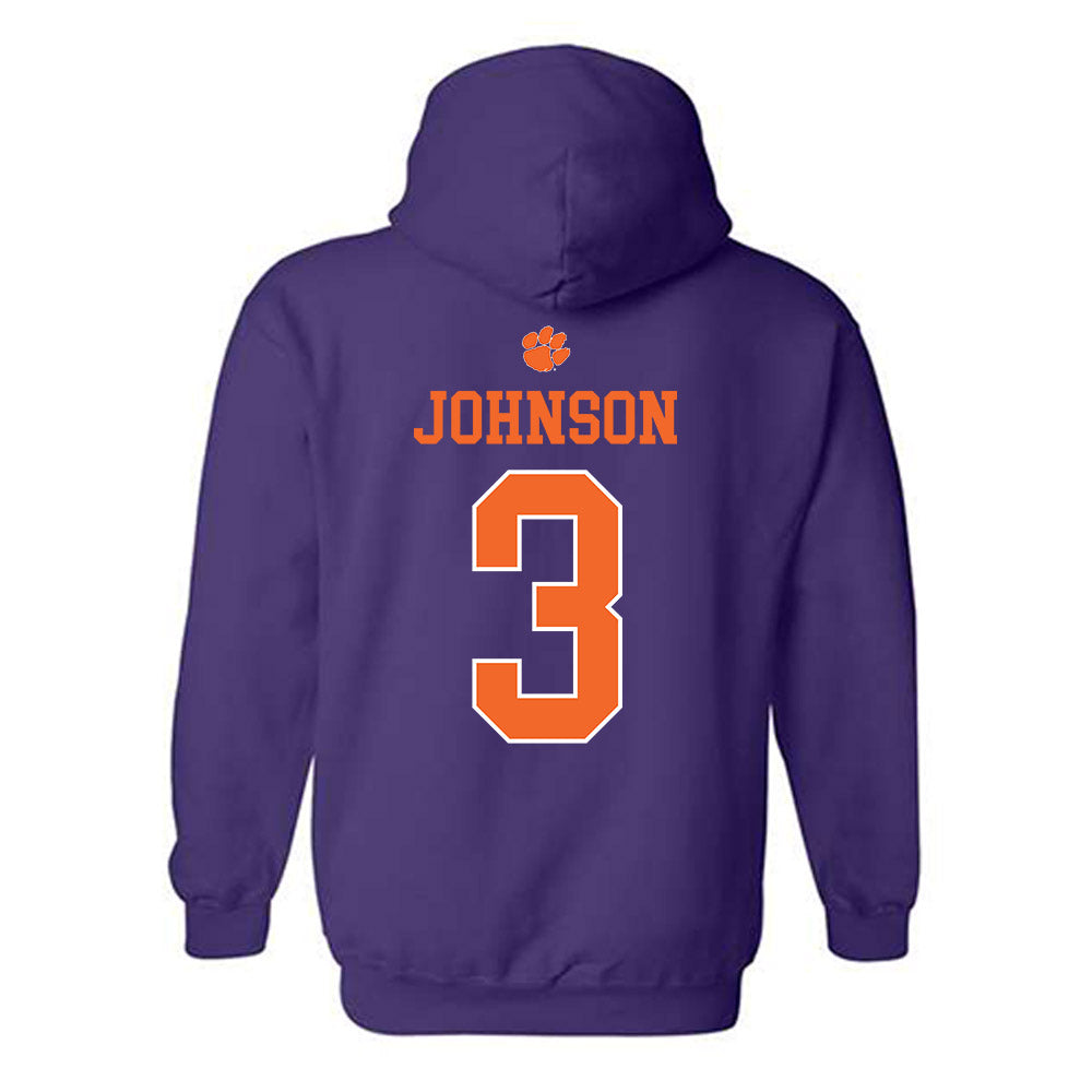 Clemson - NCAA Softball : Kylee Johnson - Classic Shersey Hooded Sweatshirt-1
