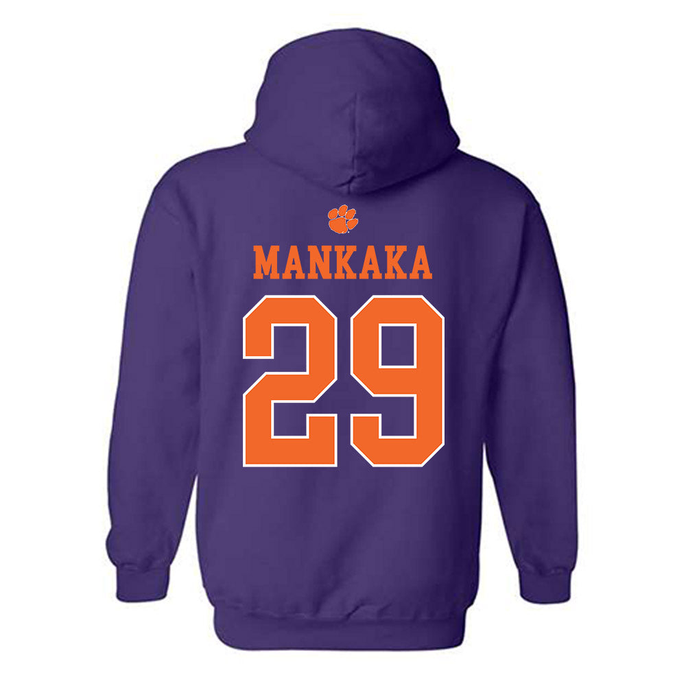 Clemson - NCAA Football : Mike Mankaka - Classic Shersey Hooded Sweatshirt-1