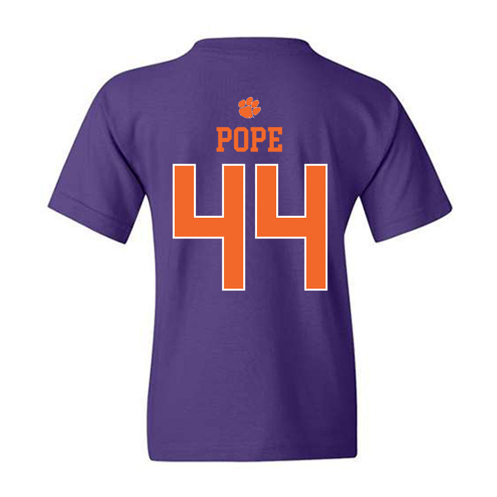 Clemson - NCAA Football : Banks Pope - Classic Shersey Youth T-Shirt-1