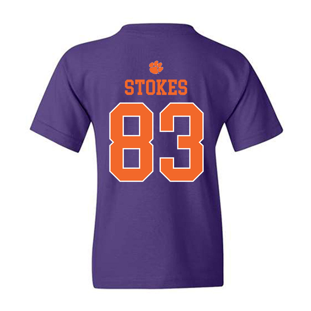 Clemson - NCAA Football : Ethan Stokes - Classic Shersey Youth T-Shirt-1