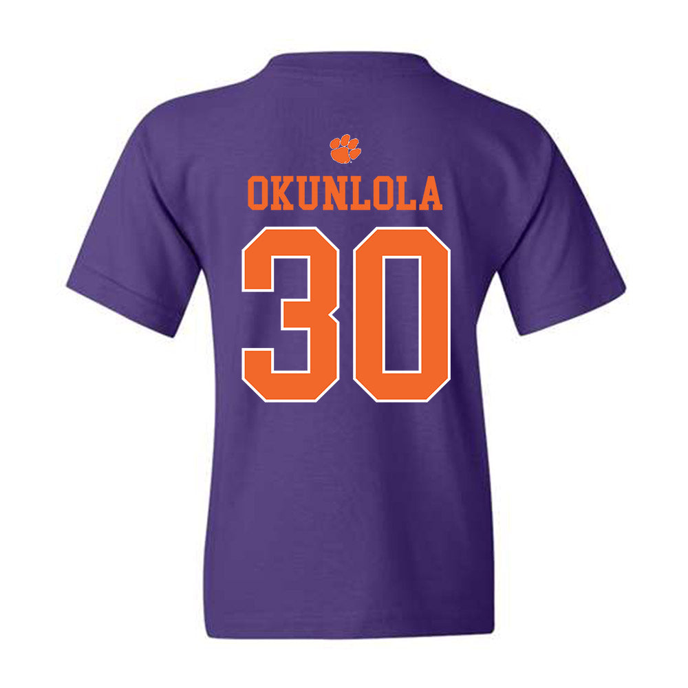 Clemson - NCAA Men's Soccer : Remi Okunlola - Classic Shersey Youth T-Shirt