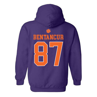 Clemson - NCAA Football : Christian Bentancur - Classic Shersey Hooded Sweatshirt-1