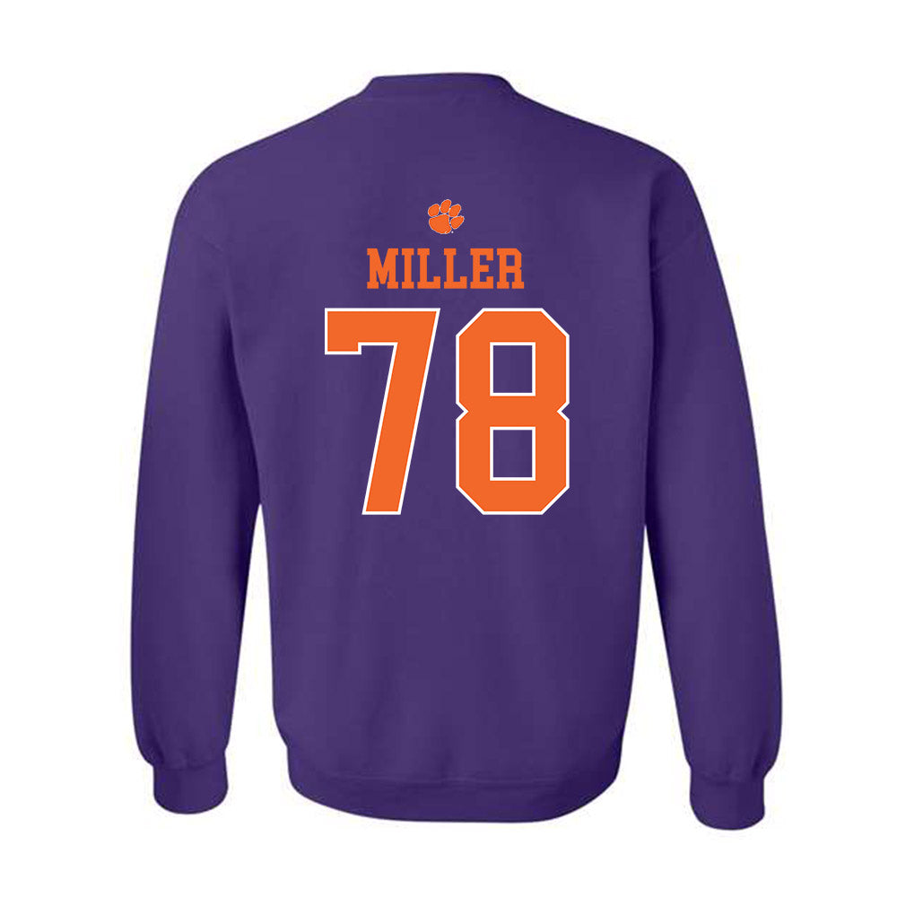 Clemson - NCAA Football : Blake Miller - Classic Shersey Crewneck Sweatshirt-1