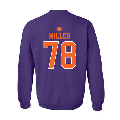 Clemson - NCAA Football : Blake Miller - Classic Shersey Crewneck Sweatshirt-1