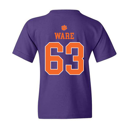 Clemson - NCAA Football : Easton Ware - Classic Shersey Youth T-Shirt-1