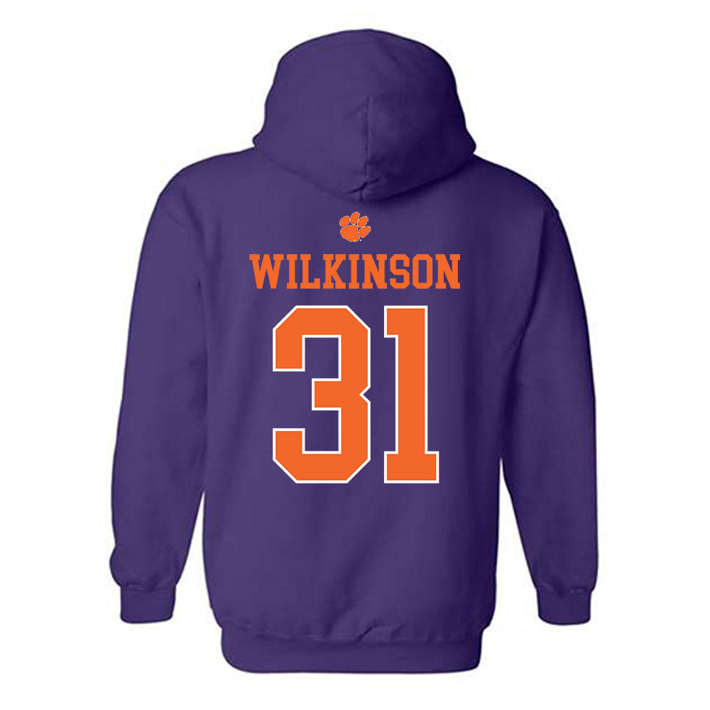 Clemson - NCAA Football : Joe Wilkinson - Classic Shersey Hooded Sweatshirt-1