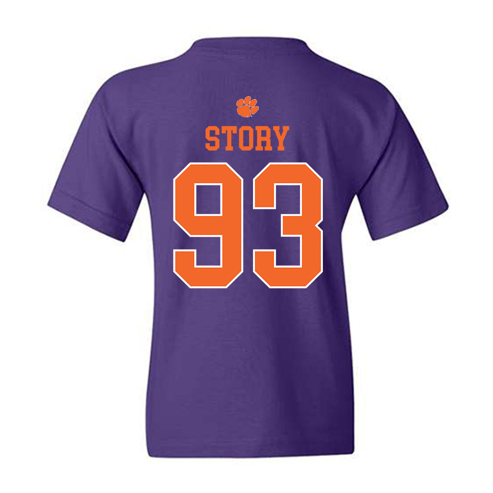 Clemson - NCAA Football : Caden Story - Classic Shersey Youth T-Shirt-1