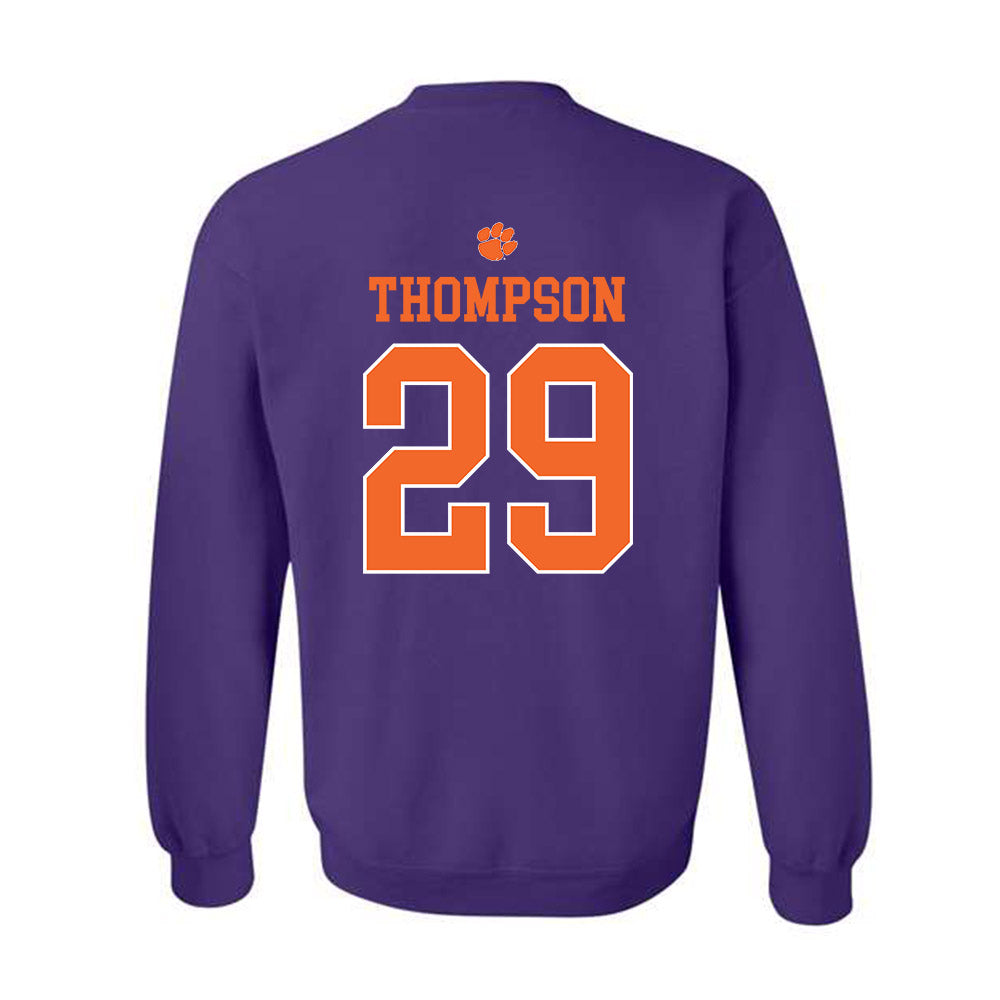 Clemson - NCAA Women's Soccer : Jordan Thompson - Classic Shersey Crewneck Sweatshirt-1