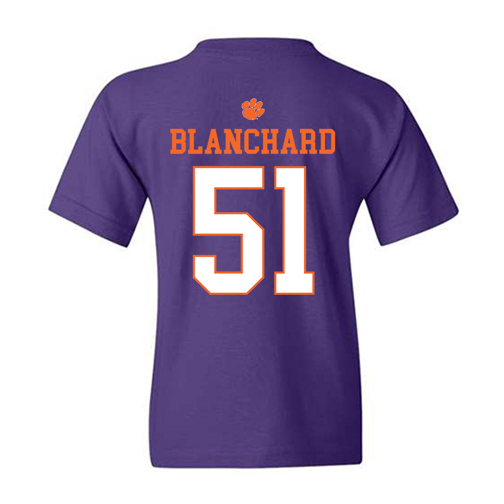 Clemson - NCAA Football : Gavin Blanchard - Classic Shersey Youth T-Shirt-1