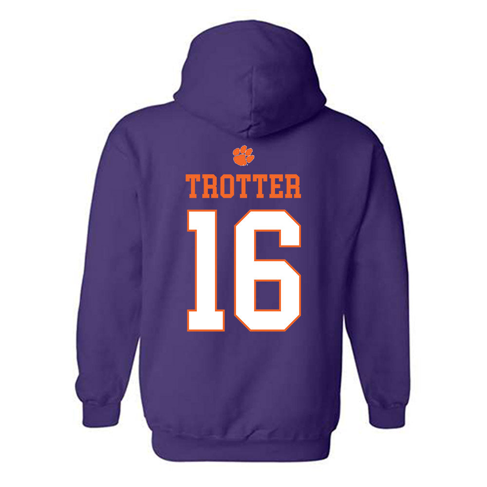 Clemson - NCAA Football : Cade Trotter - Classic Shersey Hooded Sweatshirt-1