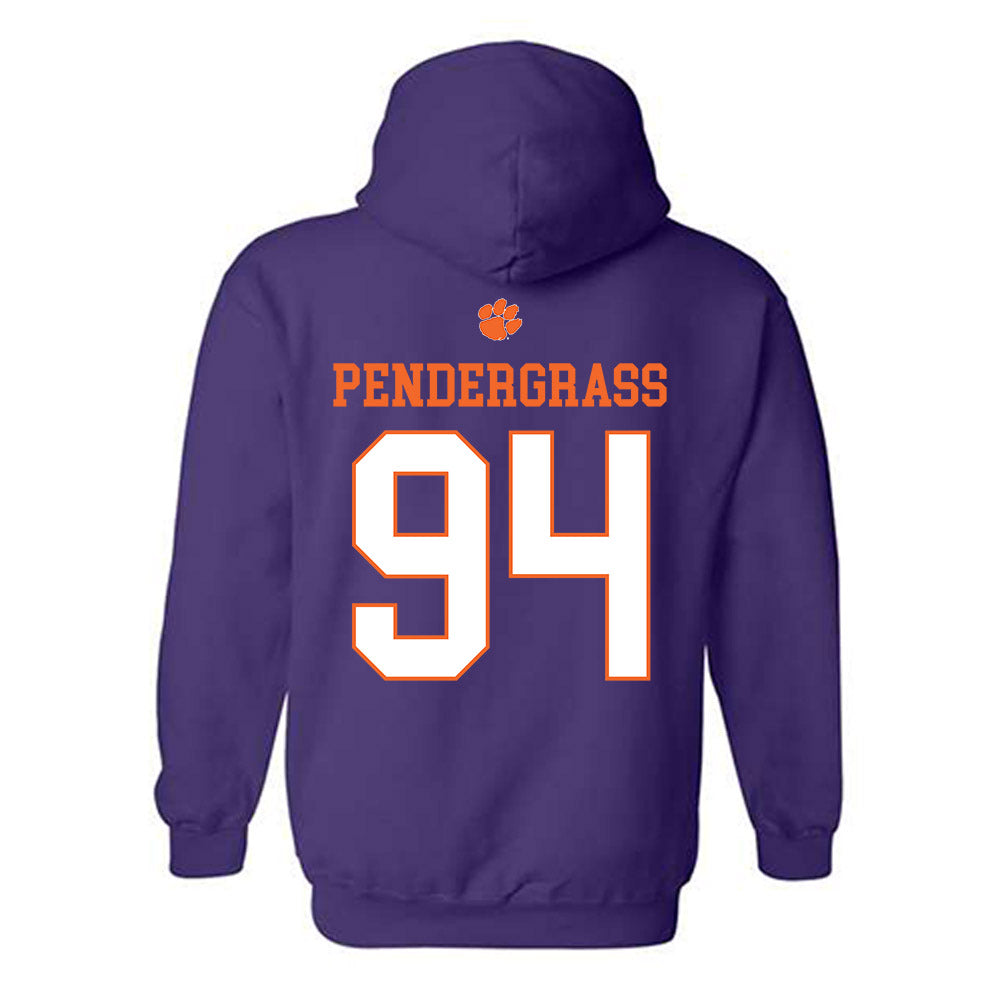 Clemson - NCAA Football : Chapman Pendergrass - Classic Shersey Hooded Sweatshirt-1