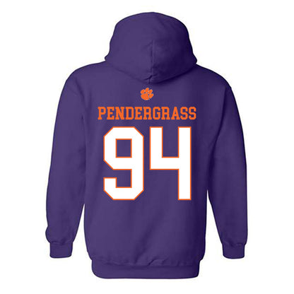 Clemson - NCAA Football : Chapman Pendergrass - Classic Shersey Hooded Sweatshirt-1