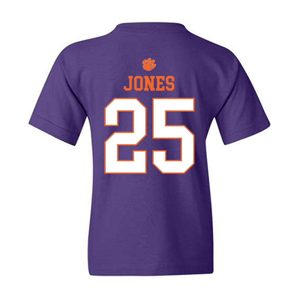 Clemson - NCAA Football : Ricardo Jones - Classic Shersey Youth T-Shirt-1