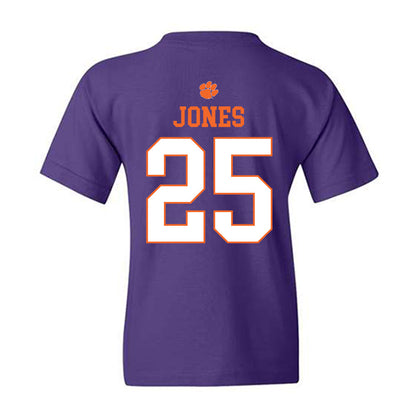 Clemson - NCAA Football : Ricardo Jones - Classic Shersey Youth T-Shirt-1