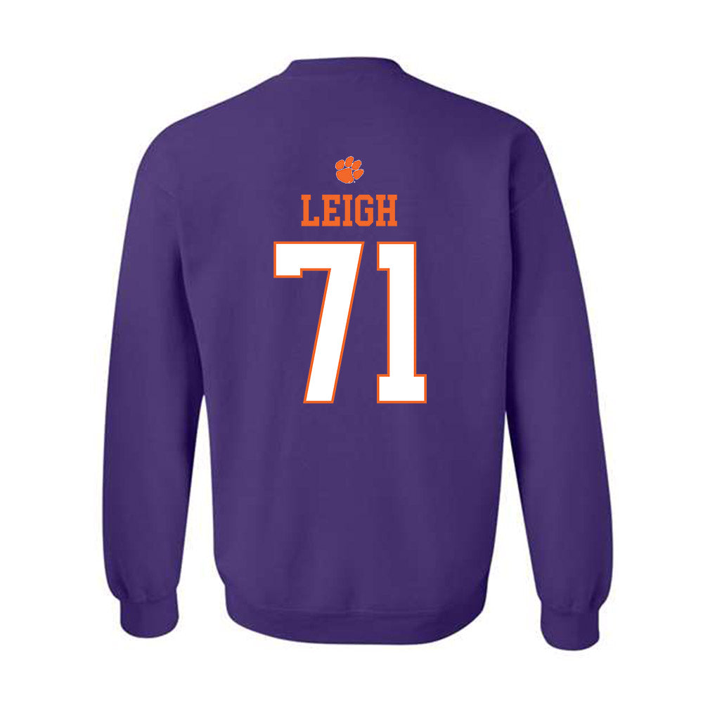 Clemson - NCAA Football : Tristan Leigh - Classic Shersey Crewneck Sweatshirt-1