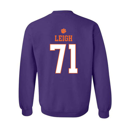 Clemson - NCAA Football : Tristan Leigh - Classic Shersey Crewneck Sweatshirt-1