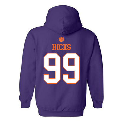 Clemson - NCAA Softball : Corri Hicks - Classic Shersey Hooded Sweatshirt-1