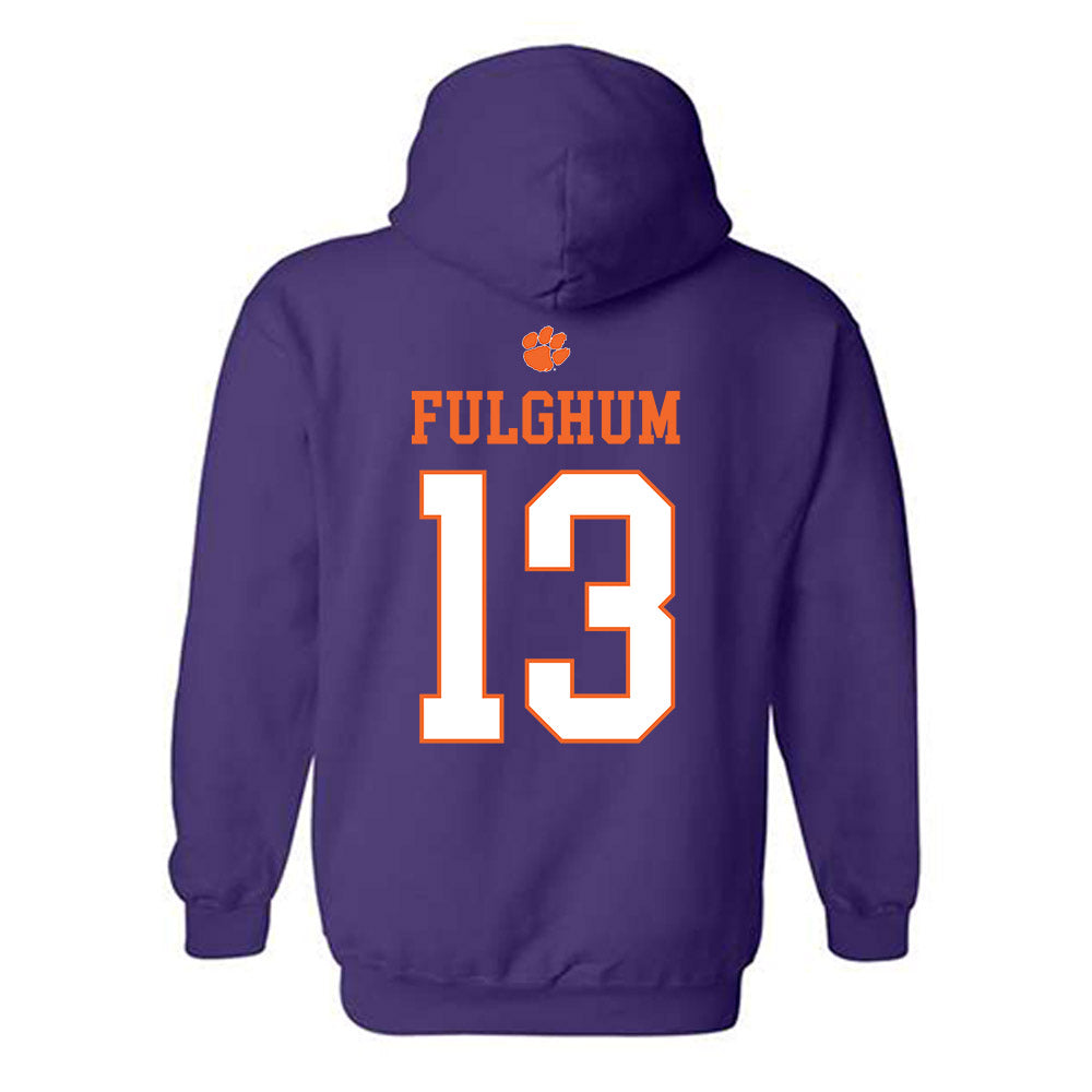 Clemson - NCAA Football : Parker Fulghum - Classic Shersey Hooded Sweatshirt-1
